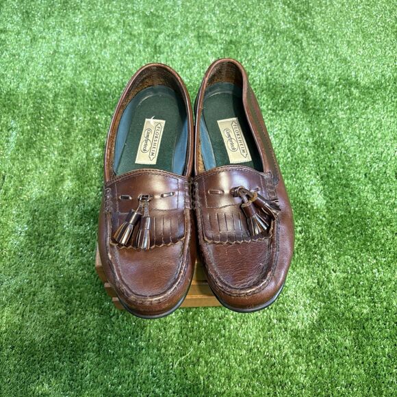 Florsheim Men’s Leather Brown Loafer Slip On Comfortech Dress Shoe Size 10 D - Picture 1 of 6